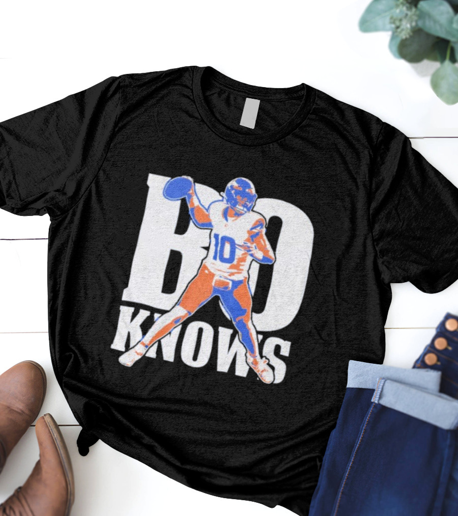 Bo Knows Football Inspired By Bo Nix Denver Broncos T-Shirt