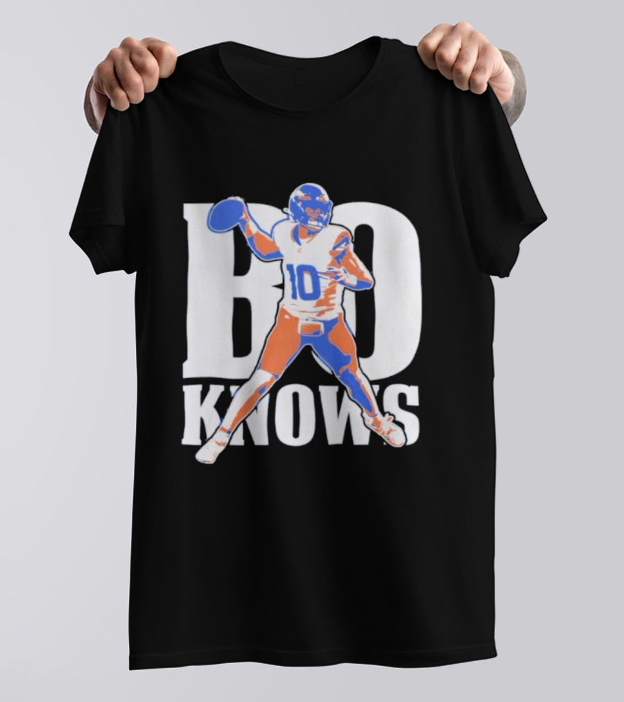 Bo Knows Football Inspired By Bo Nix Denver Broncos T-Shirt
