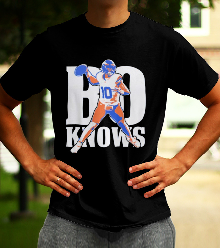 Bo Knows Football Inspired By Bo Nix Denver Broncos T-Shirt