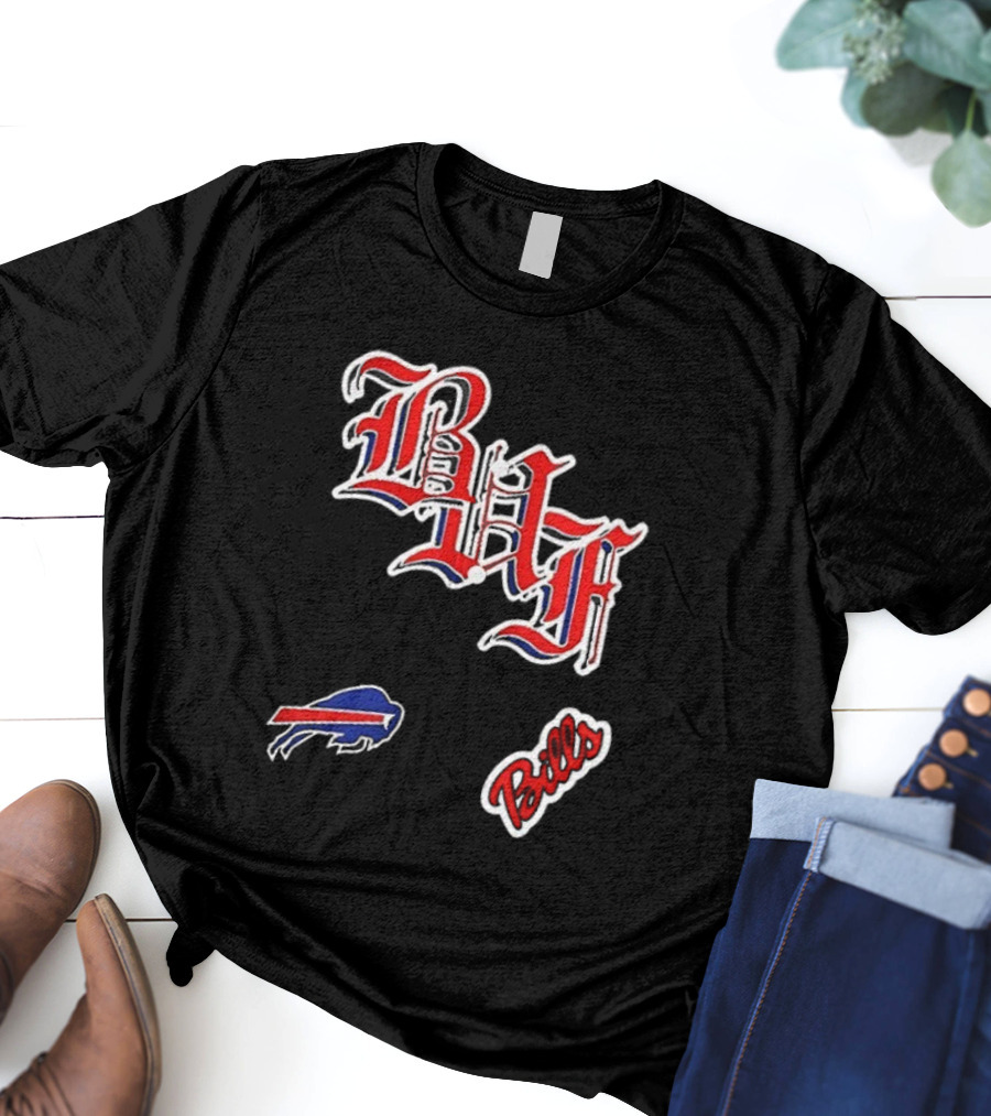 Buffalo Bills BAF Vintage Style Symbol And Script T-Shirt