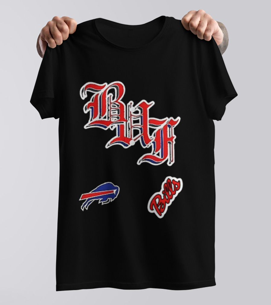 Buffalo Bills BAF Vintage Style Symbol And Script T-Shirt