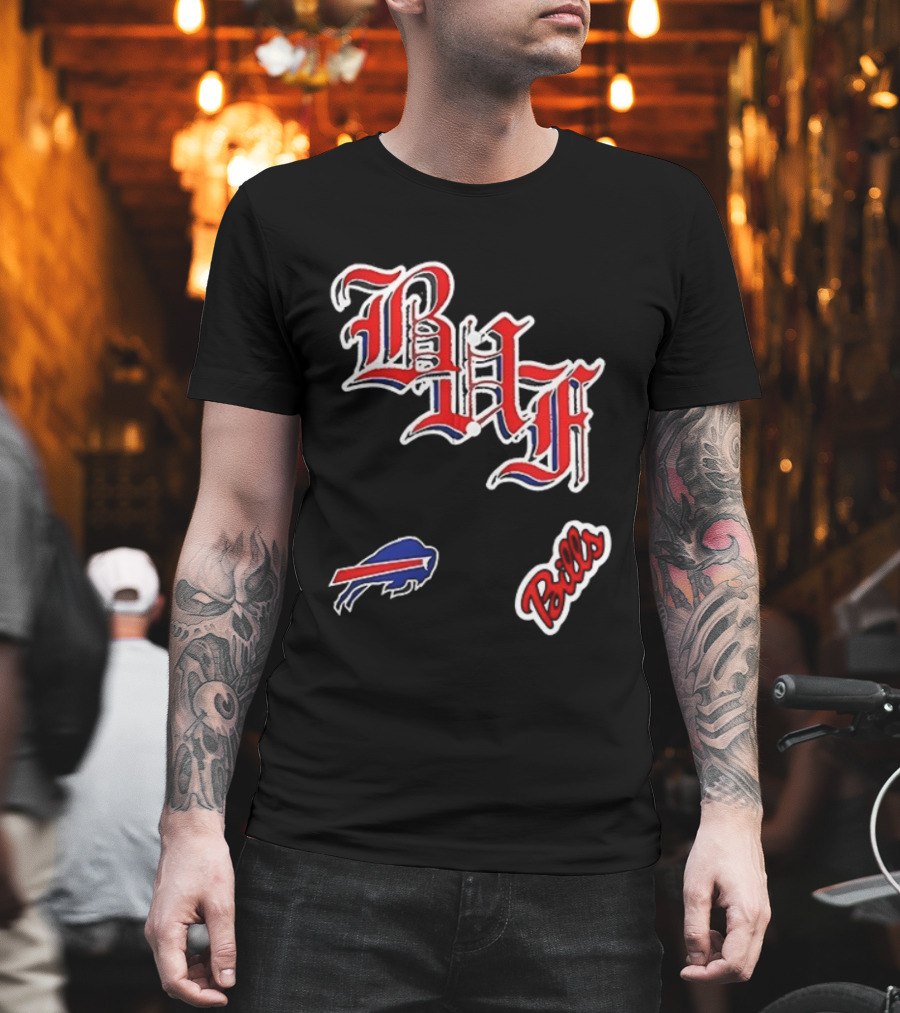 Buffalo Bills BAF Vintage Style Symbol And Script T-Shirt