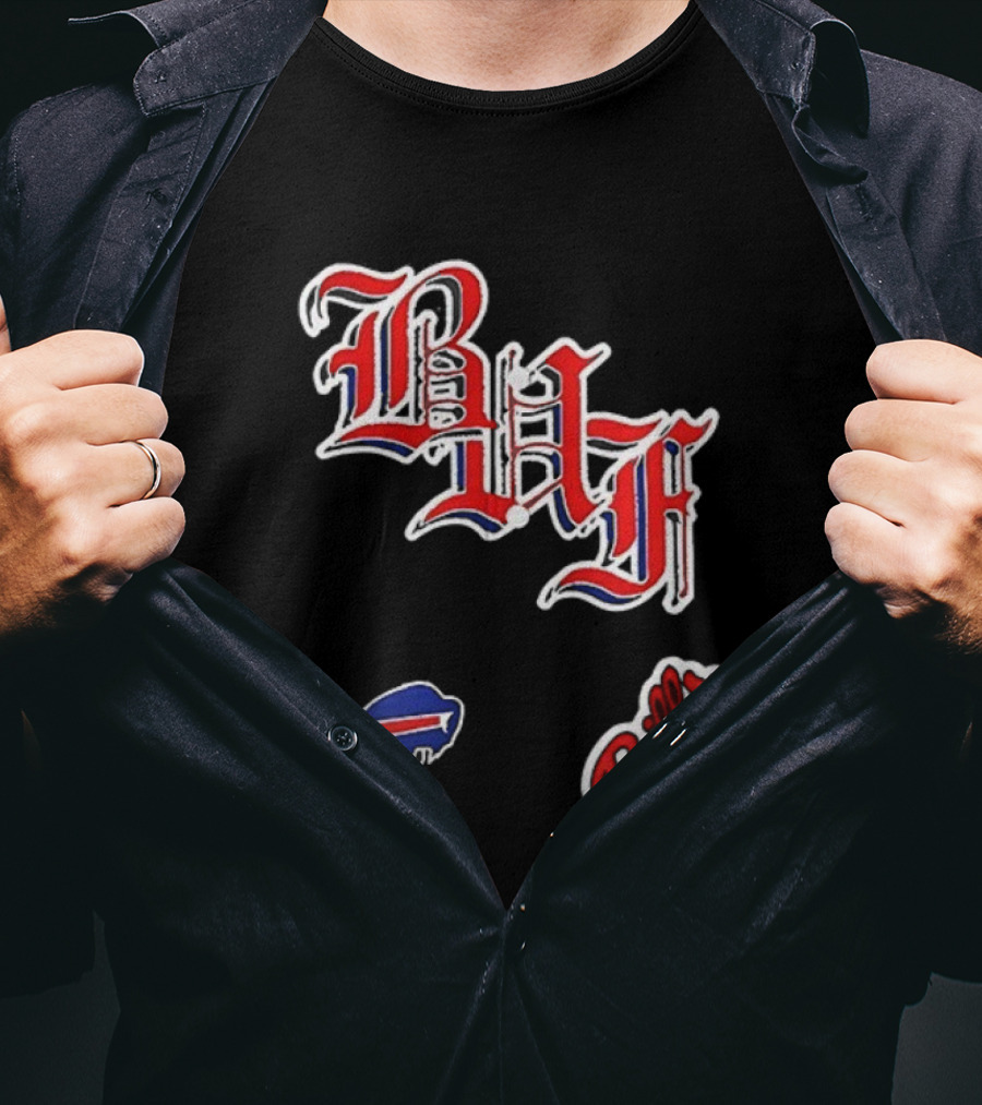 Buffalo Bills BAF Vintage Style Symbol And Script T-Shirt