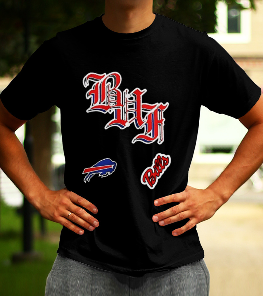 Buffalo Bills BAF Vintage Style Symbol And Script T-Shirt