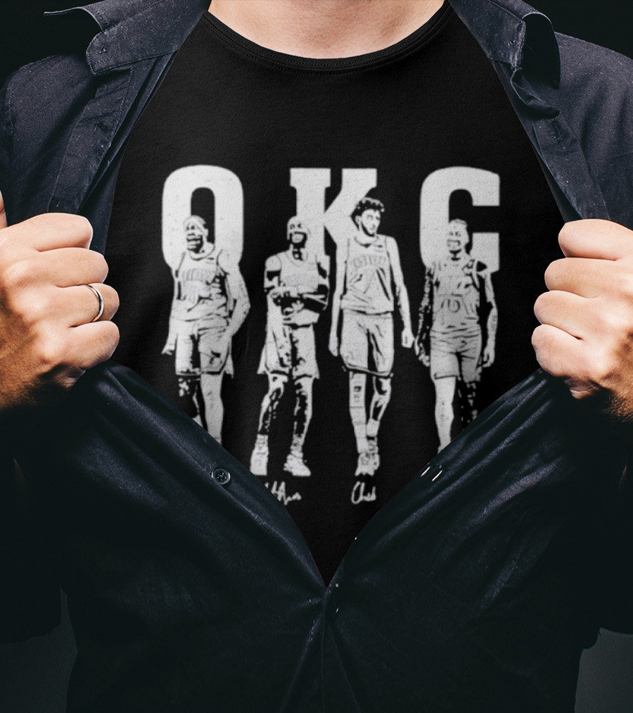 OKC Shai Gilgeous Holmgren Williams Basketball Vintage T-Shirt