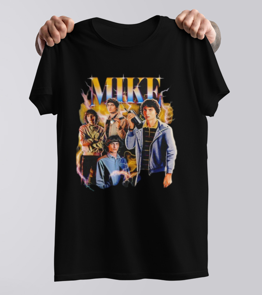 Stranger Things Mike Retro Lightning Nostalgia T-Shirt