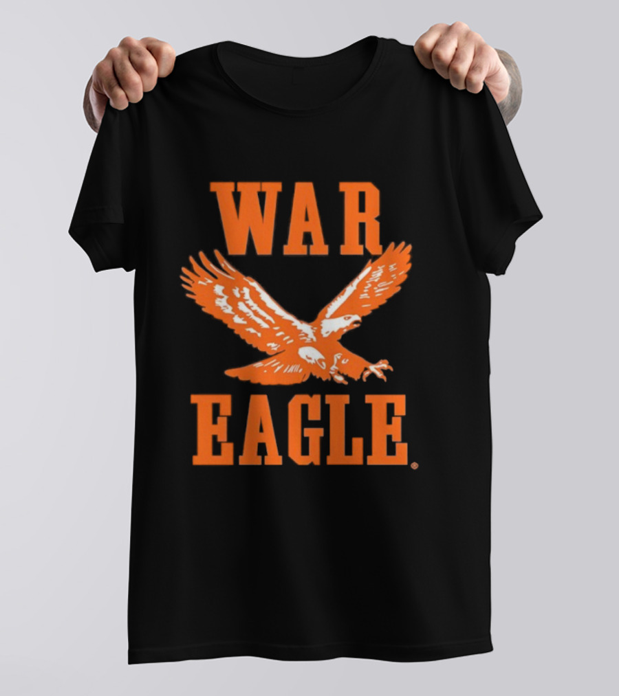 War Eagle Orange Soaring Emblem T-Shirt