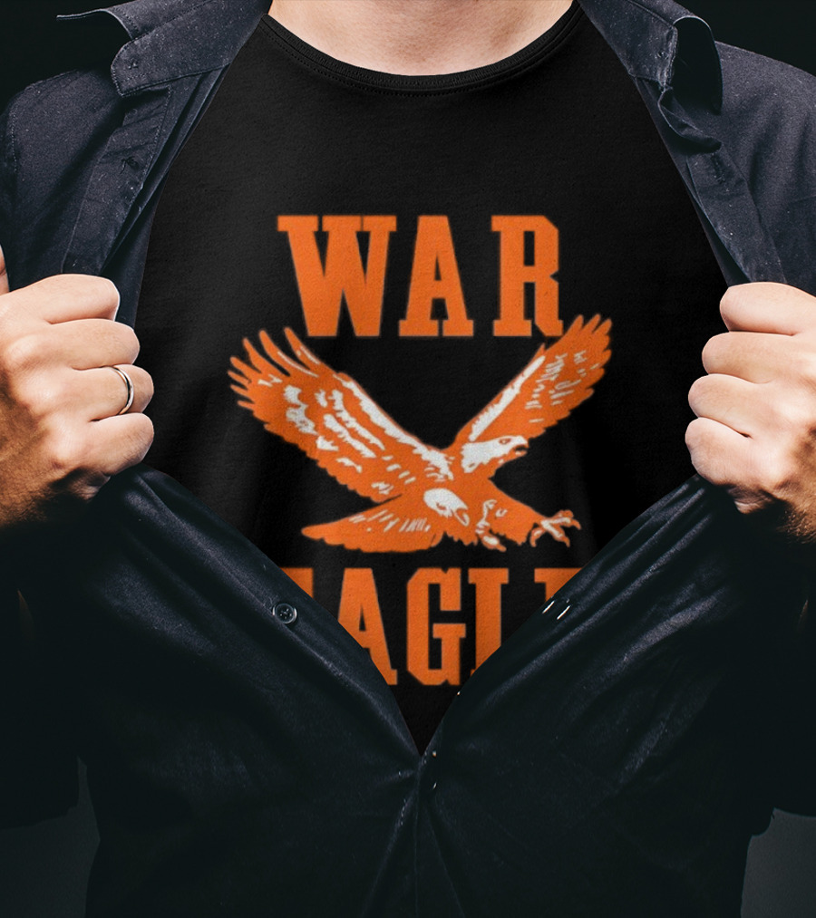 War Eagle Orange Soaring Emblem T-Shirt