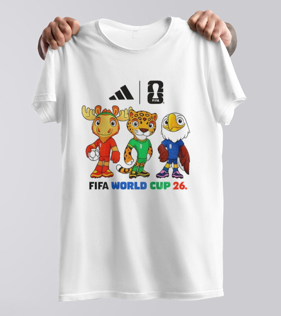 FIFA World Cup 2026 Mascot Cartoon Characters 2025 T-Shirt
