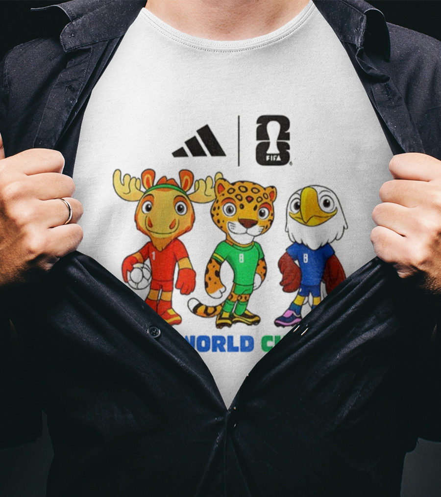 FIFA World Cup 2026 Mascot Cartoon Characters 2025 T-Shirt