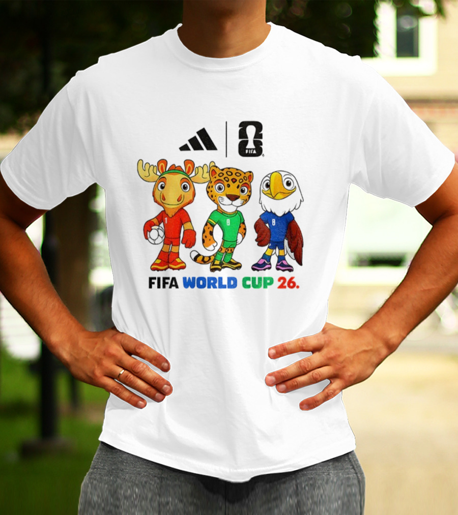 FIFA World Cup 2026 Mascot Cartoon Characters 2025 T-Shirt