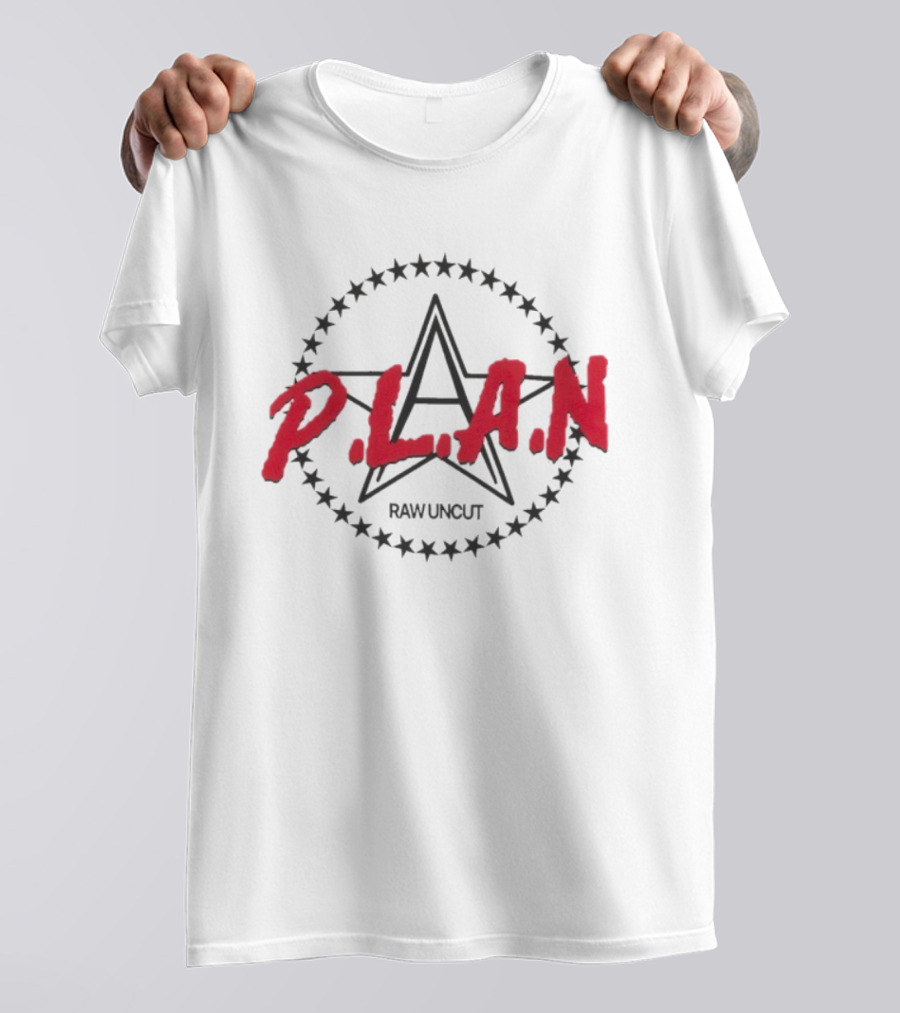 P.L.A.N Raw Uncut Star Emblem T-Shirt