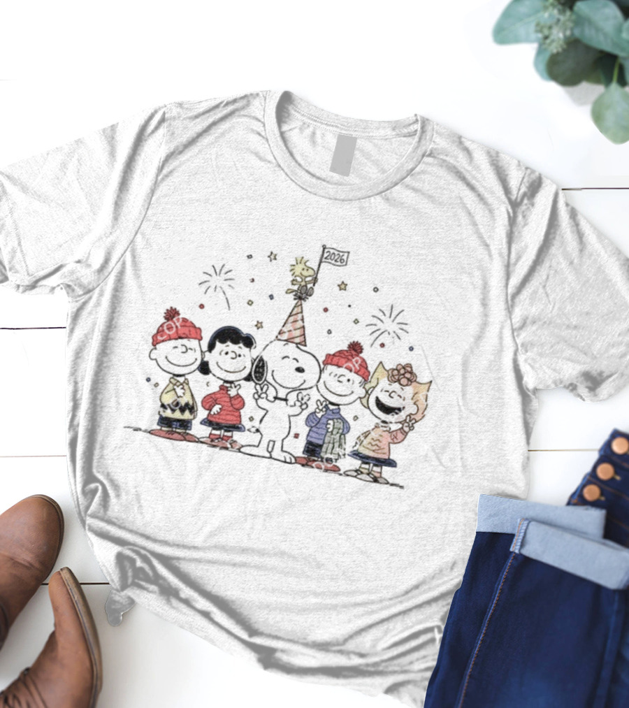 New Year 2026 Snoopy And Peanuts T-Shirt