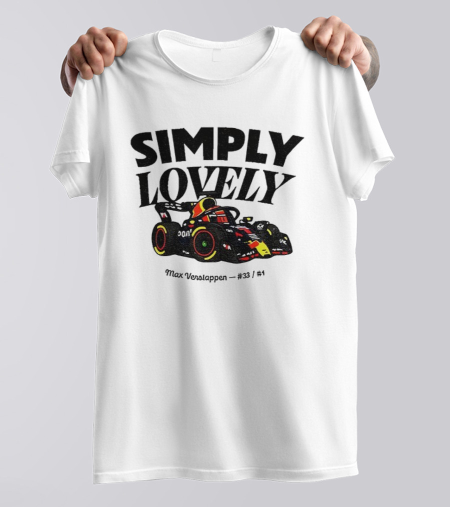 Simply Lovely Max Verstappen Racing Car Art 33 1 F1 T-Shirt