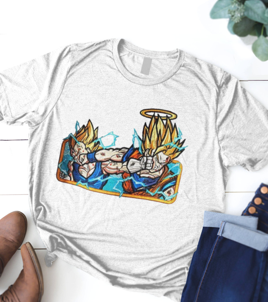 Super Saiyan Son Goku Dragonball Anime Saiyan Pride Lightning Aura Battle T-Shirt