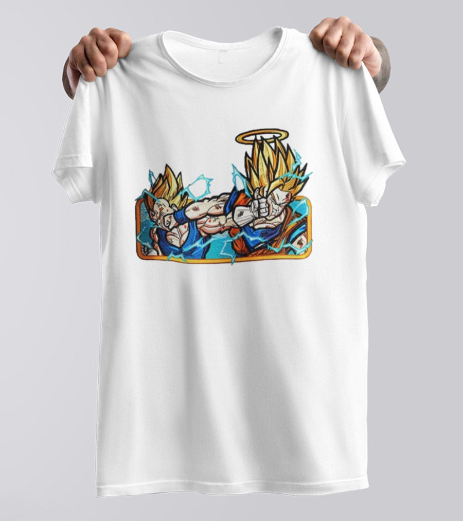 Super Saiyan Son Goku Dragonball Anime Saiyan Pride Lightning Aura Battle T-Shirt