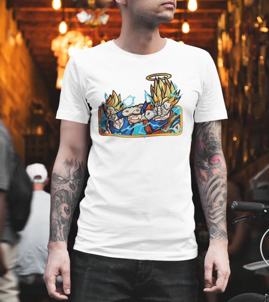 Super Saiyan Son Goku Dragonball Anime Saiyan Pride Lightning Aura Battle T-Shirt