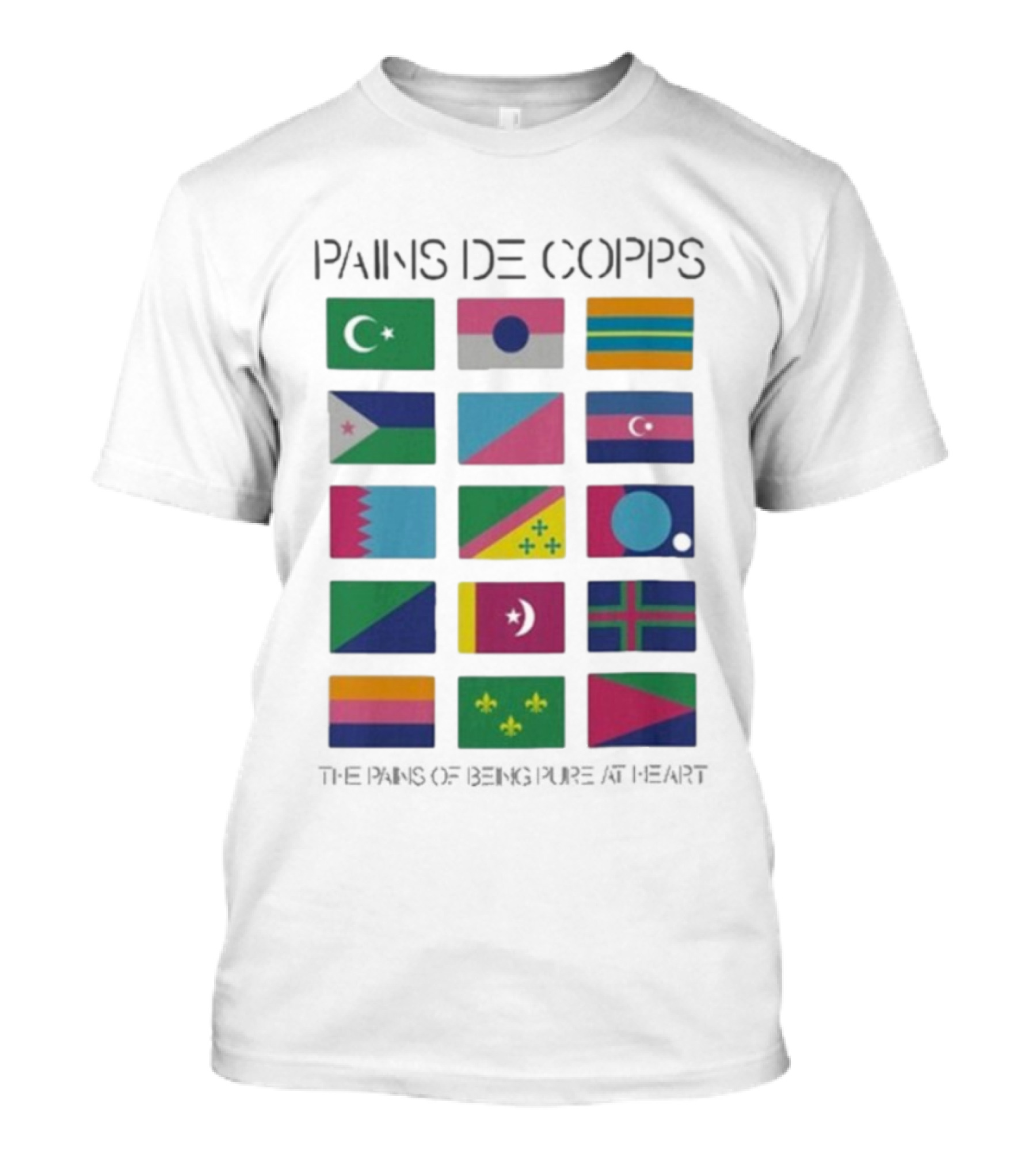 Pains De Corps The Pains Of Being Pure At Heart Flags T-Shirt