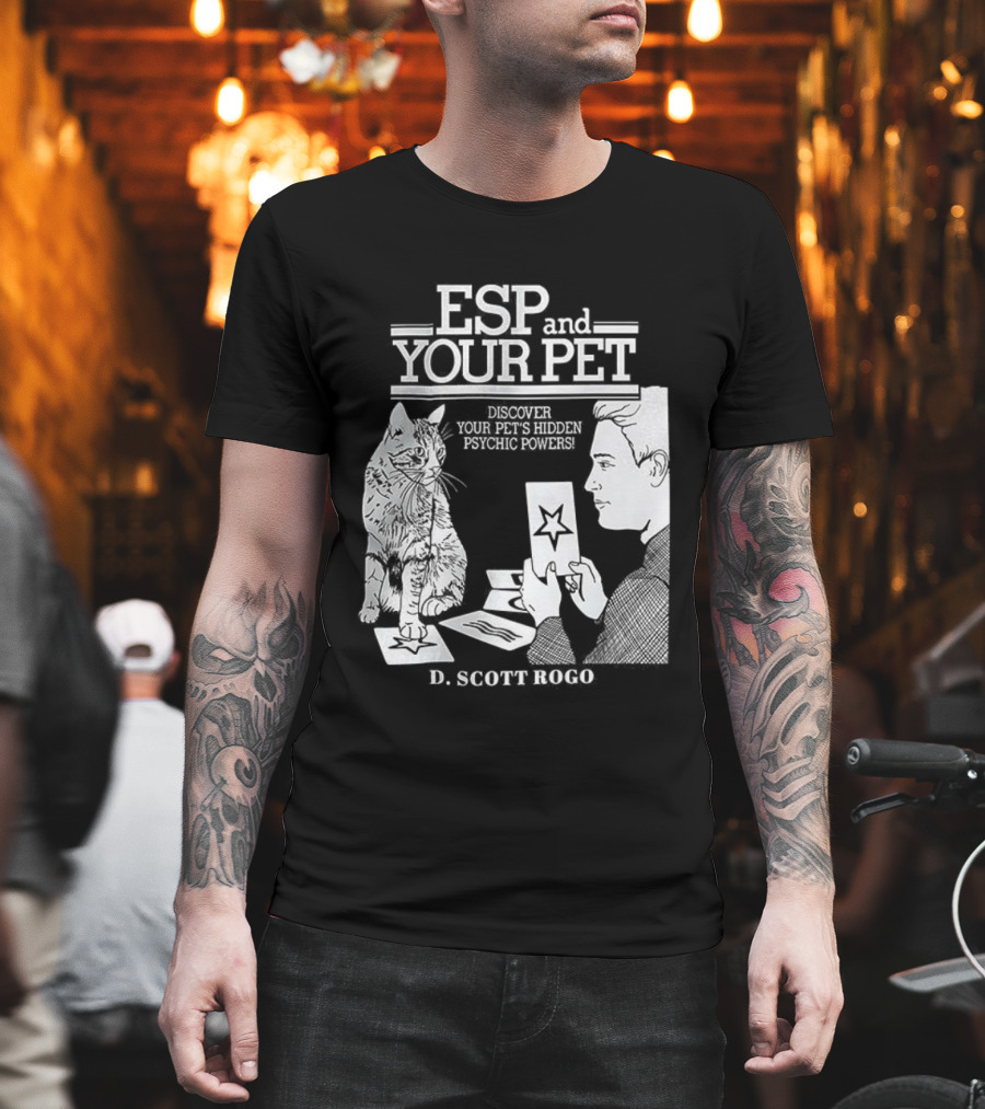 ESP And Your Pet Discover Hidden Psychic Powers By D. Scott Rogo T-Shirt