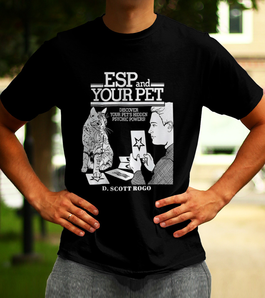 ESP And Your Pet Discover Hidden Psychic Powers By D. Scott Rogo T-Shirt