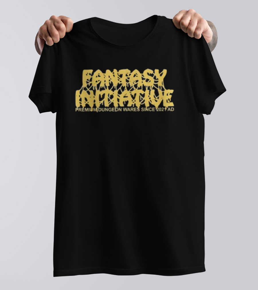Fantasy Initiative Never Dungeon Three Sided Die 20 T-Shirt