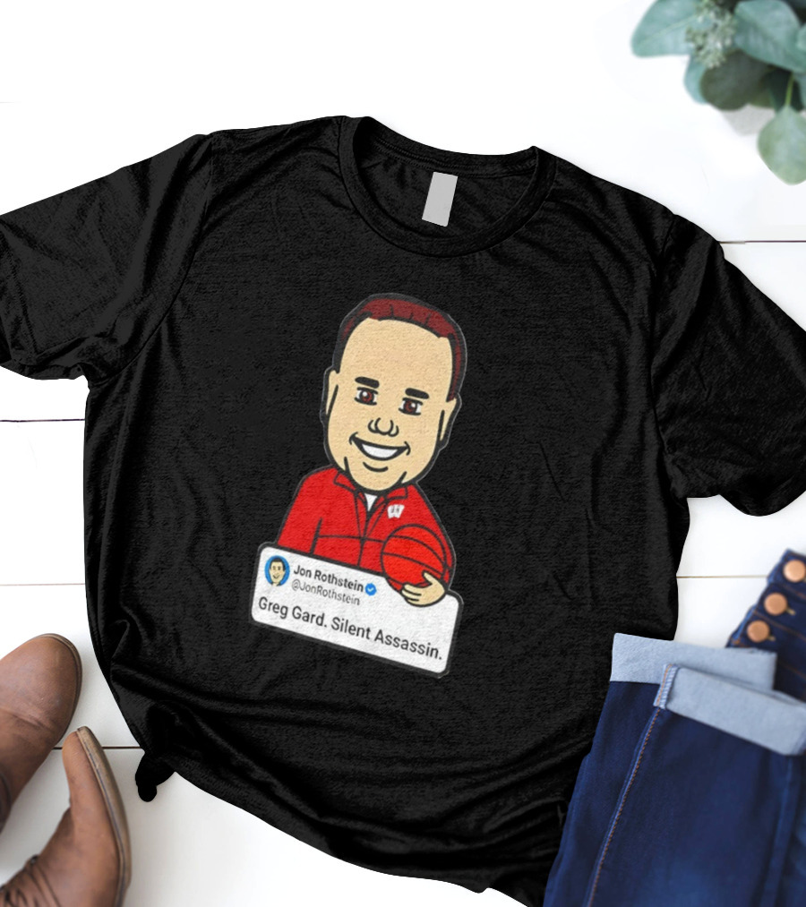 Greg Gard Silent Assassin Jon Rothstein Cartoon Basketball T-Shirt