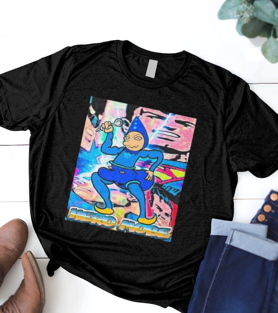 Homestuck SBaHJ Hero Mobe Comic Style Character In Blue Costume T-Shirt