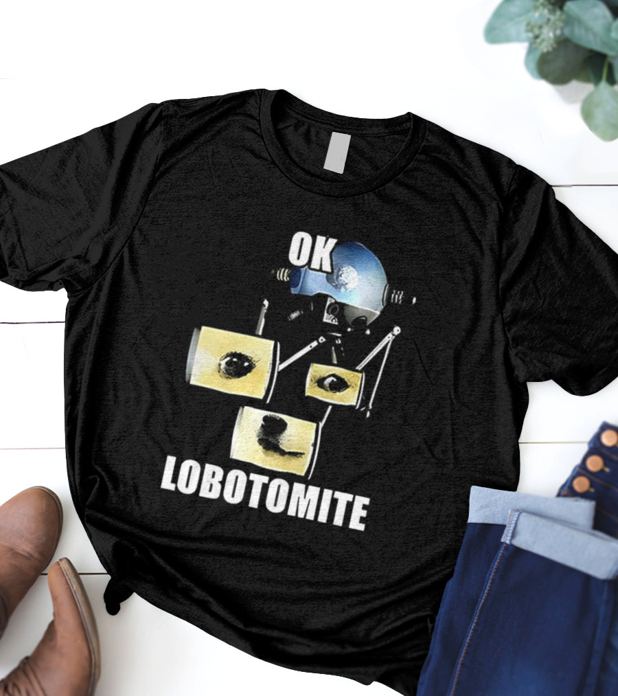OK Lobotomite Helmet Style Doge Meme Fallout Theme T-Shirt