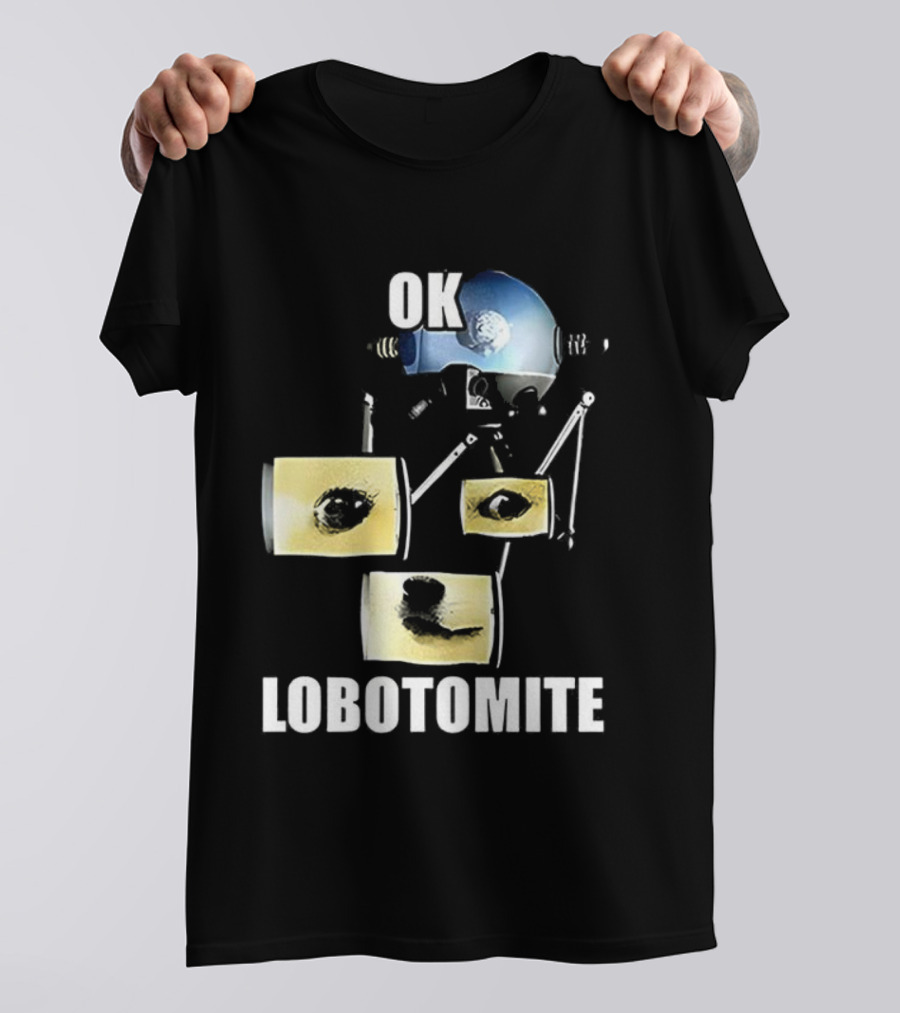 OK Lobotomite Helmet Style Doge Meme Fallout Theme T-Shirt