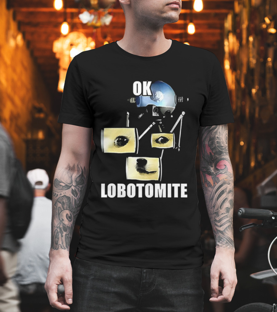 OK Lobotomite Helmet Style Doge Meme Fallout Theme T-Shirt