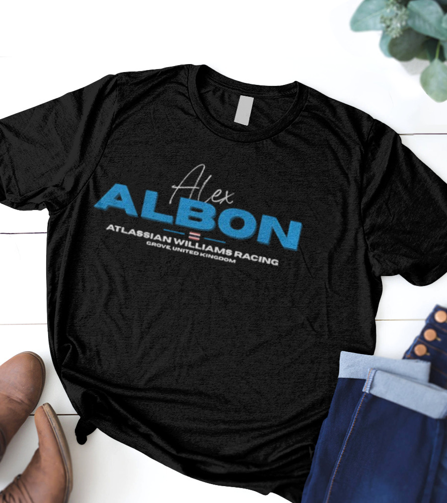 Alex Albon Atlassian Williams Racing Grove Limited Kingdom T-Shirt