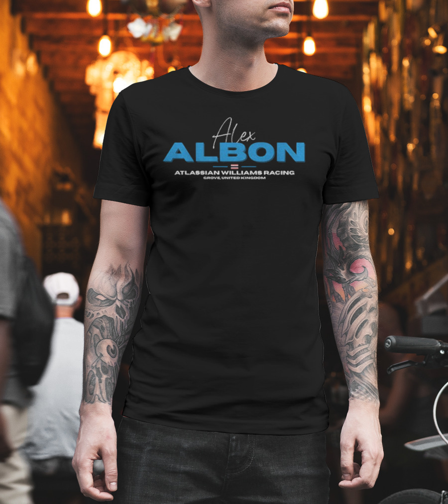 Alex Albon Atlassian Williams Racing Grove Limited Kingdom T-Shirt