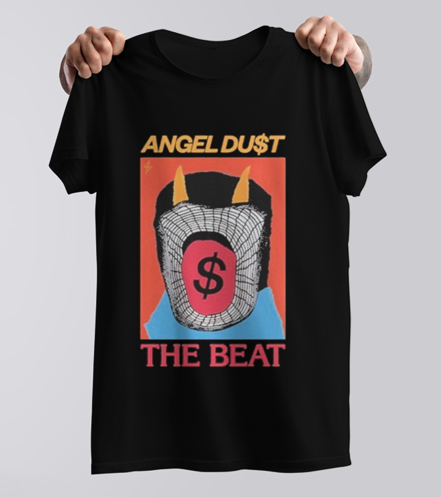 Angel Du$t The Beat Dollar Sign Mask Art T-Shirt