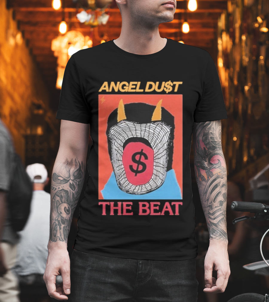 Angel Du$t The Beat Dollar Sign Mask Art T-Shirt