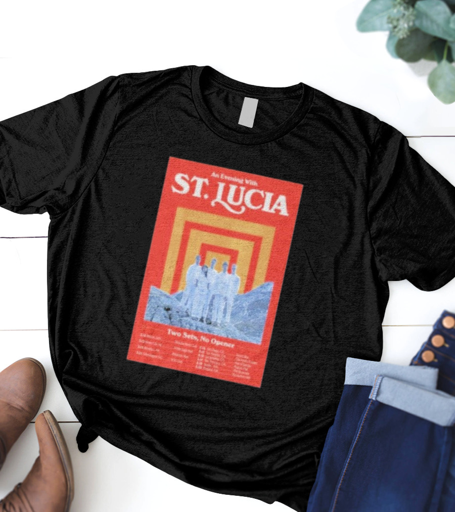 An Evening With St. Lucia Two Sets No Opener Tour 2026 Dates Boston Jersey City Brooklyn Washington T-Shirt