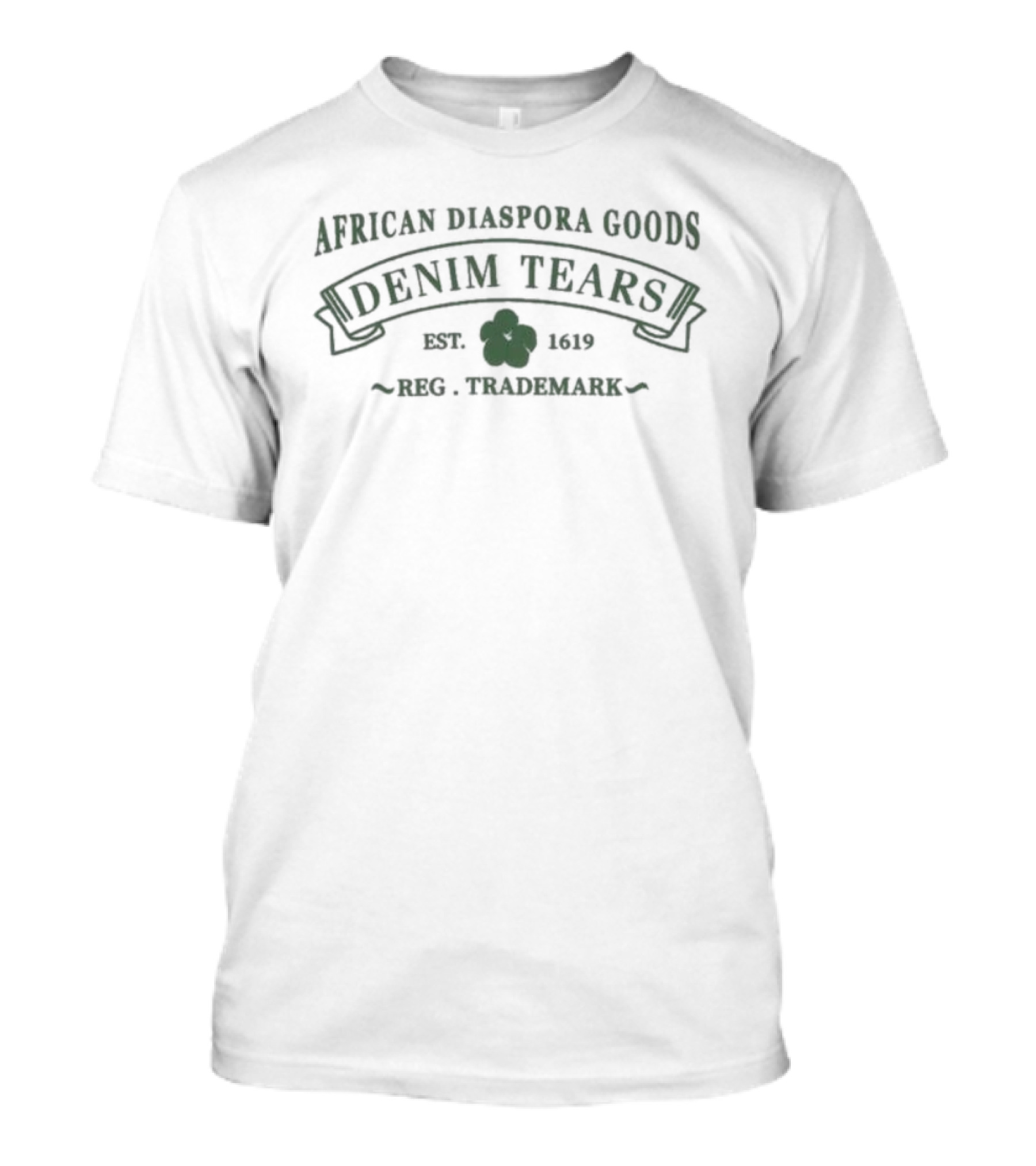 African Diaspora Goods Denim Tears Trademark Est 1619 T-Shirt
