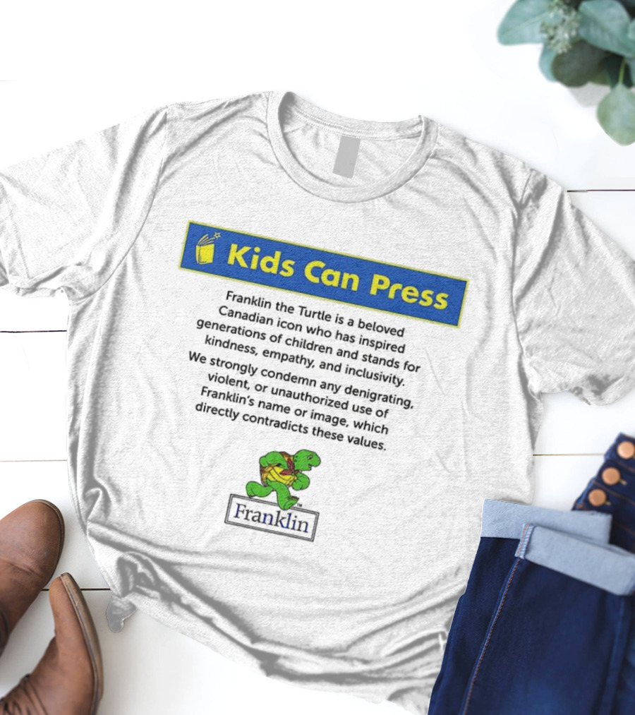 Kids Can Press Franklin The Turtle Icon Kindness Empathy Inclusivity T-Shirt