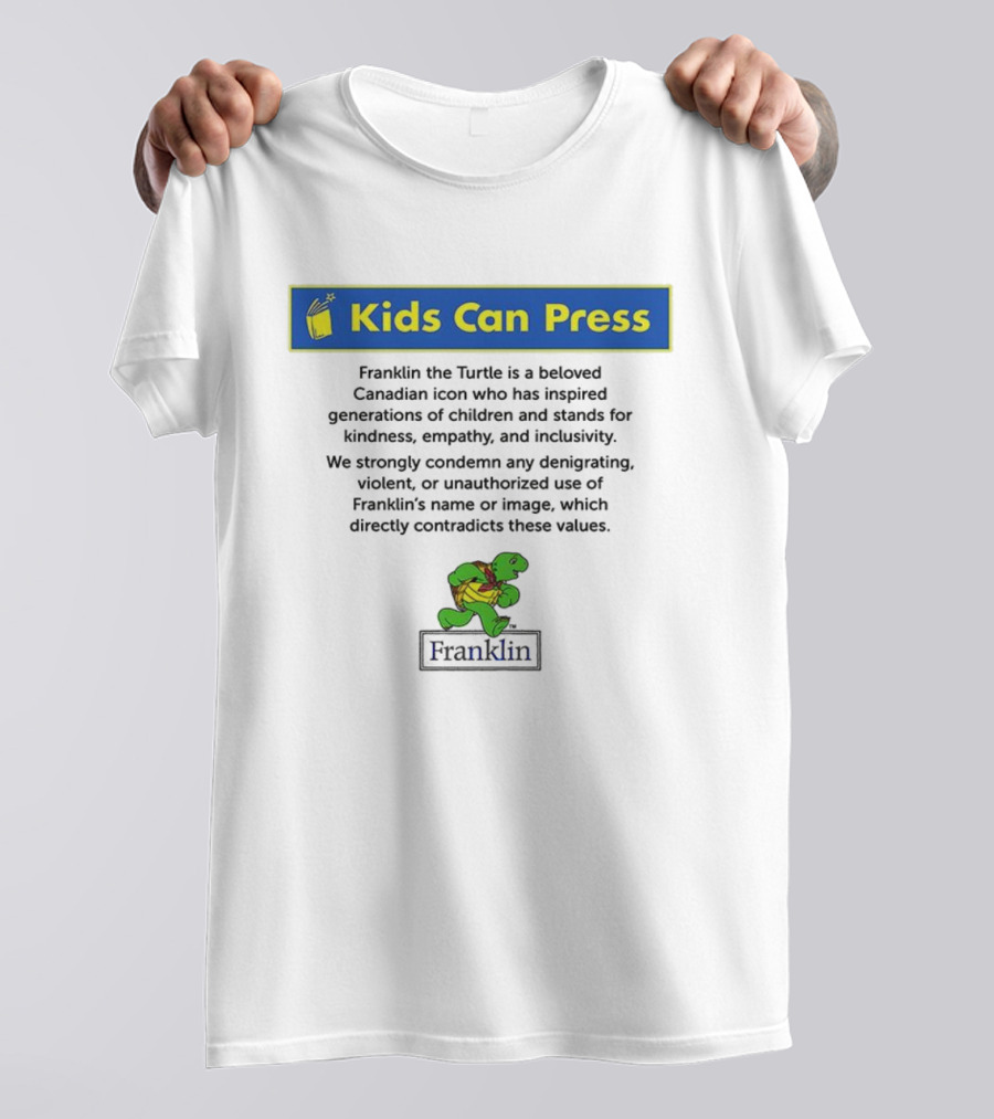 Kids Can Press Franklin The Turtle Icon Kindness Empathy Inclusivity T-Shirt