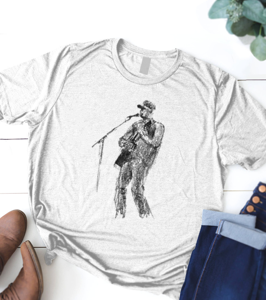 Zach Bryan Microphone Silhouette T-Shirt