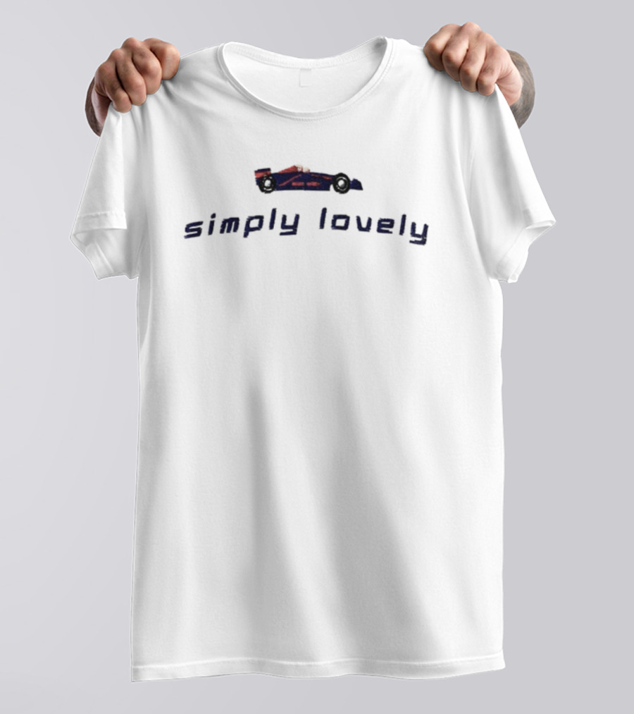 F1 Max Verstappen Simply Lovely Racing Car Design T-Shirt