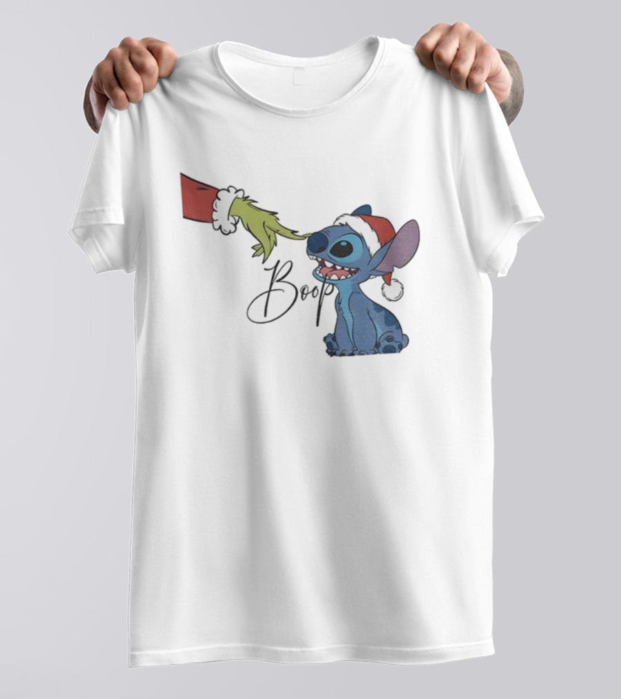 Grinch Boop Stitch Christmas 2025 T-Shirt