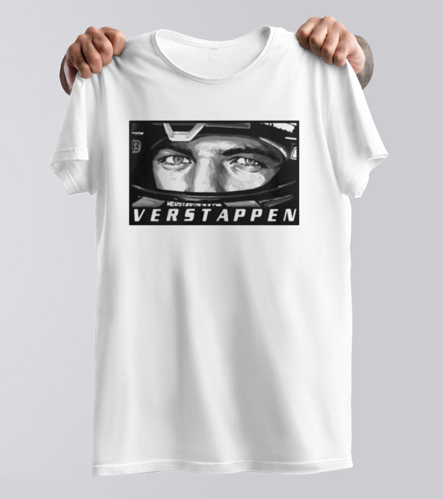 Max Verstappen Helmet Eyes 33 Racing T-Shirt