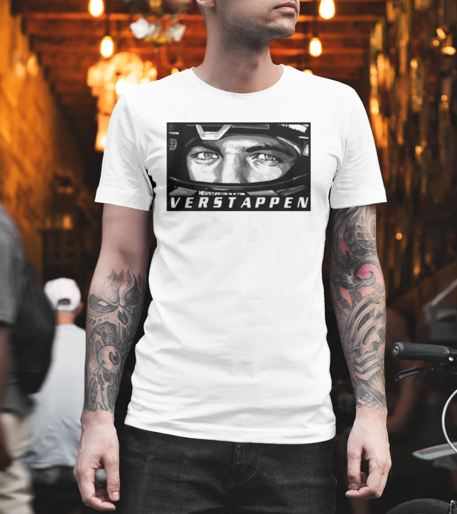 Max Verstappen Helmet Eyes 33 Racing T-Shirt