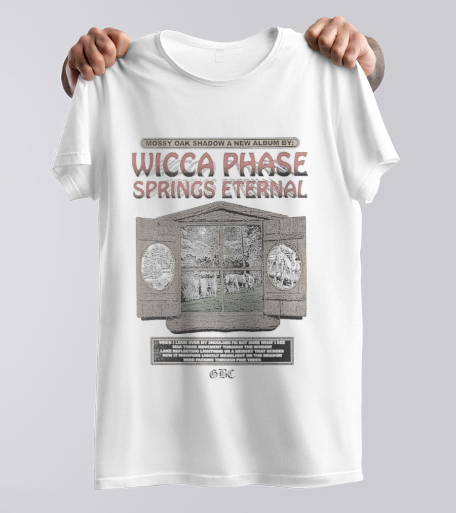 Wicca Phase Springs Eternal Mossy Oak Shadow Mystic Window New Album T-Shirt