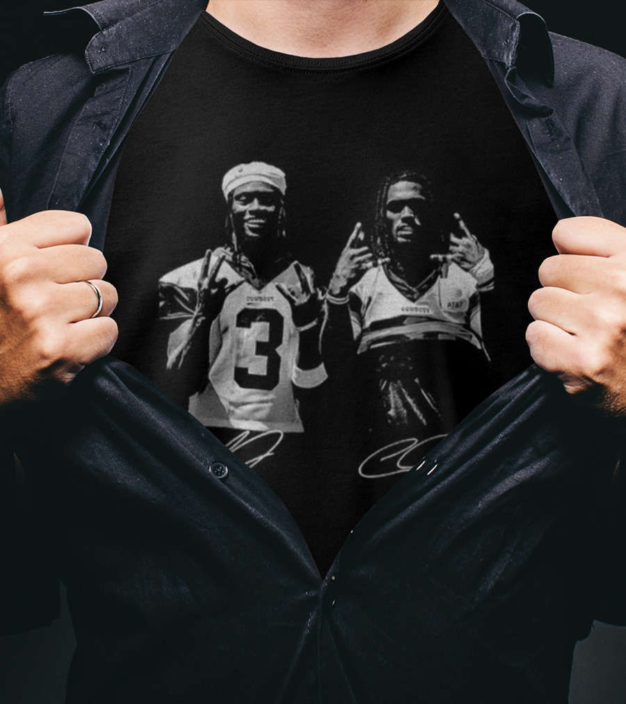 George Pickens And Ceedee Lamb Dallas Football American Signature Graphic T-Shirt
