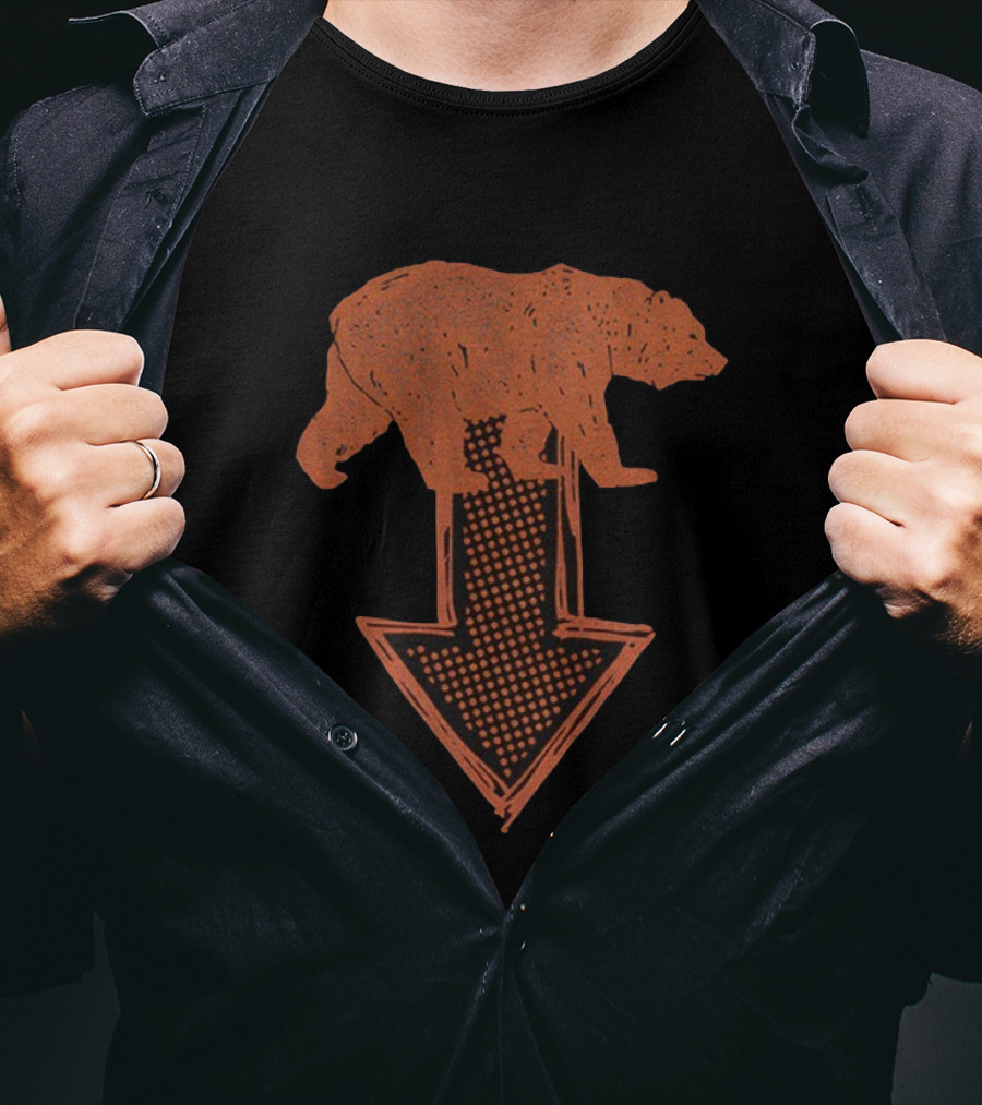 Da Bears Bear Down Chicago Bears Football NFL 2025 Bold Arrow Logo T-Shirt