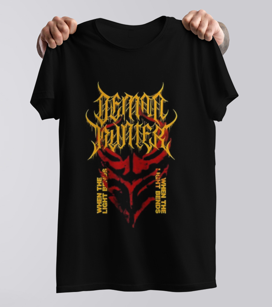 Demon Hunter Fiery Mask When The Light Bends T-Shirt