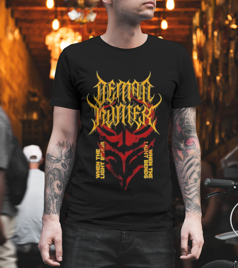 Demon Hunter Fiery Mask When The Light Bends T-Shirt