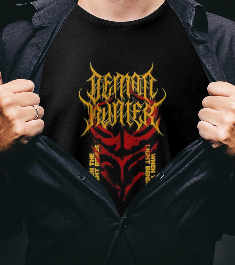 Demon Hunter Fiery Mask When The Light Bends T-Shirt