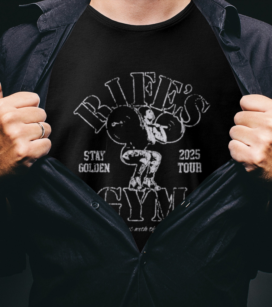 Rife's Gym Stay Golden 2025 Tour Lift Big Matte Rife T-Shirt